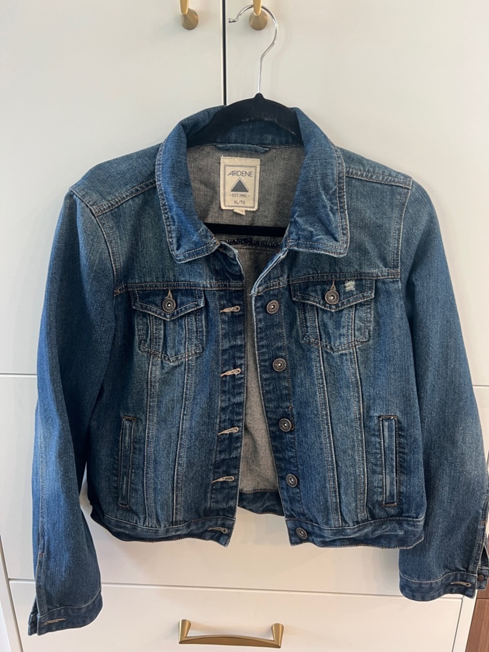 Ardene Denim Jacket in Dark Blue